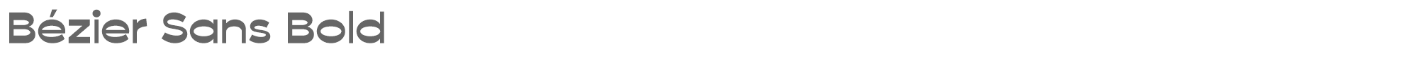 B�zier Sans Bézier Sans™_Bold.ttf font preview